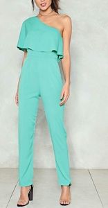 Last 1 Nasty Gal One Shoulder Jumpsuit US Size 6